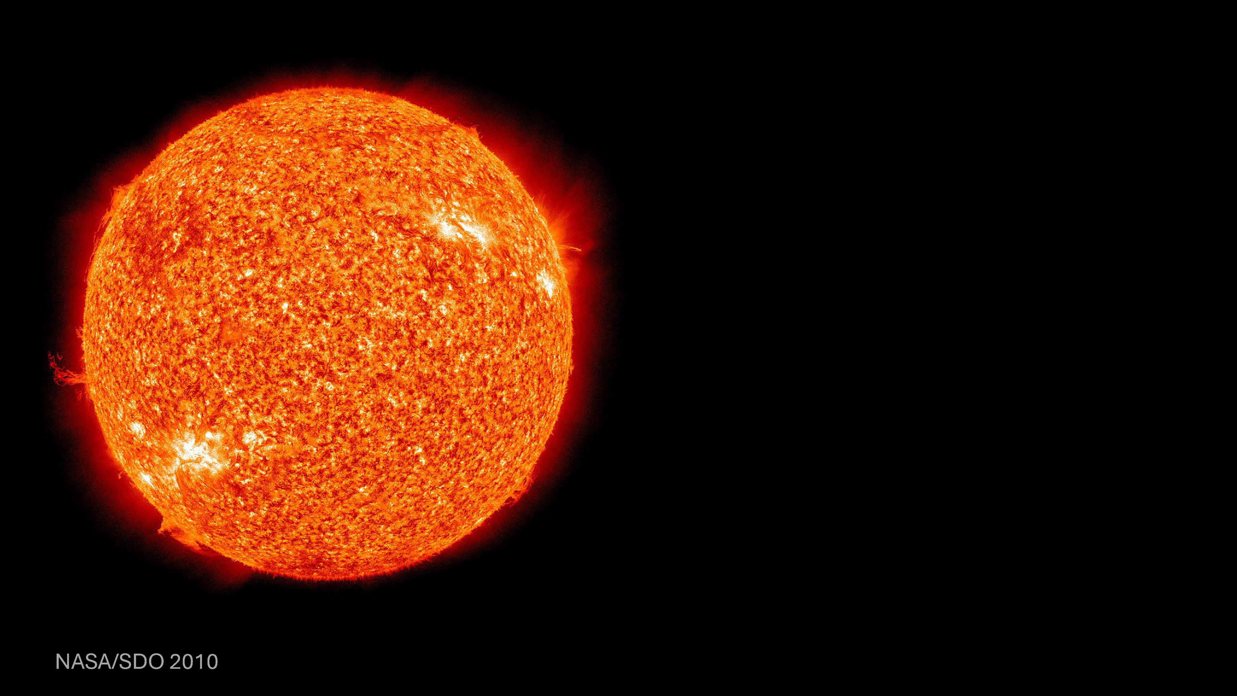 This is an image of the Sun (courtesy of NASA/SDO 2010)